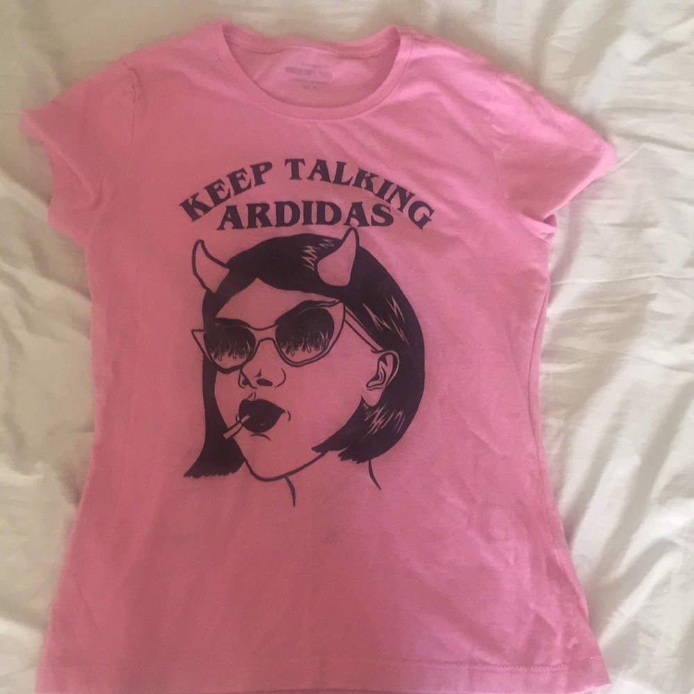 Pink “Keep Talking Ardidas” T-Shirt